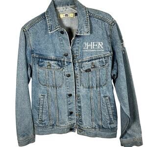 Cher Living Proof Farewell Tour 2002  S Lee Distressed Denim Jacket